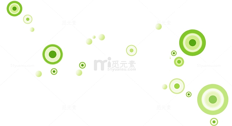 绿色圆圈背景装饰素材