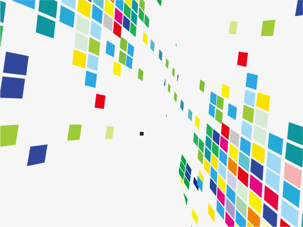 彩色方格矢量免抠素材免费下载_觅元素51yuansu.com