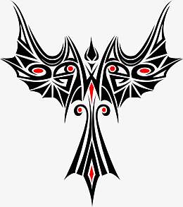 矢量双翼恶魔图形