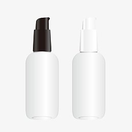 白色皮肤护理塑料瓶子