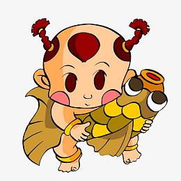 男孩儿pngpng喜庆花纹年画装饰pngpng中国年画娃娃抱鱼pngpng线描孩童