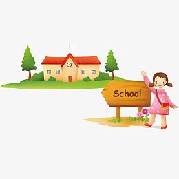 去上学的女孩