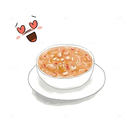 好吃的腊八粥矢量