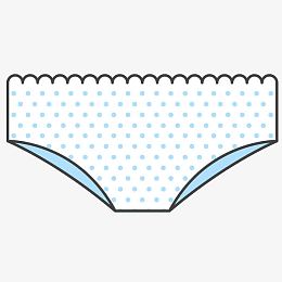 矢量卡通女生内裤