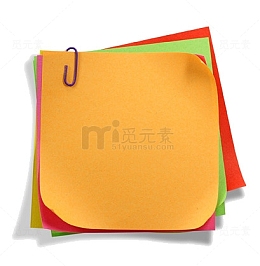 贴在墙上的便签纸