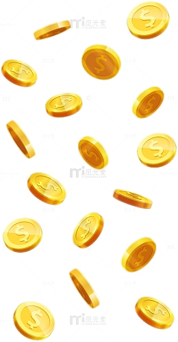 矢量金融金币PNG图片