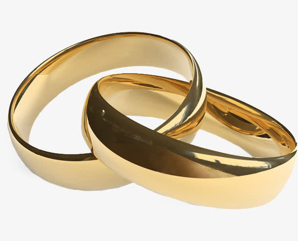 一对金戒指免抠素材免费下载_觅元素51yuansu.com