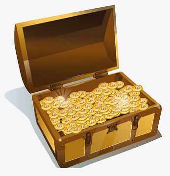 卡通宝藏箱素材_卡通宝藏箱图片元素-觅元素