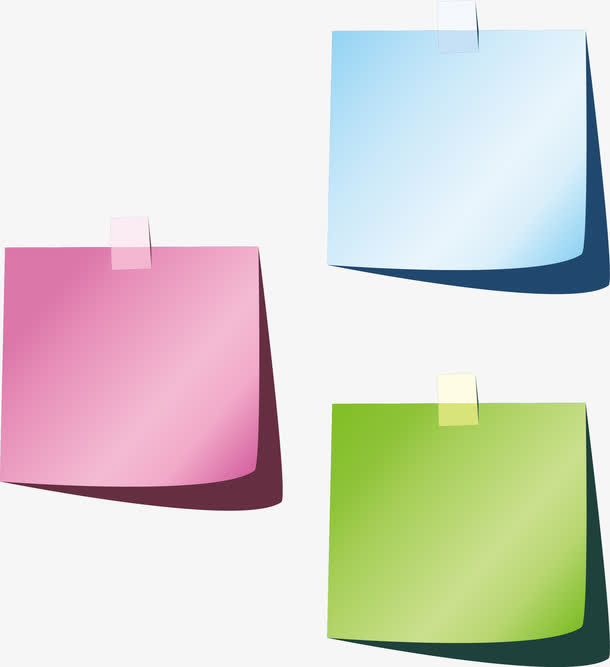 矢量手绘便利贴