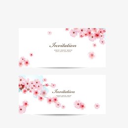 矢量小清新邀请函