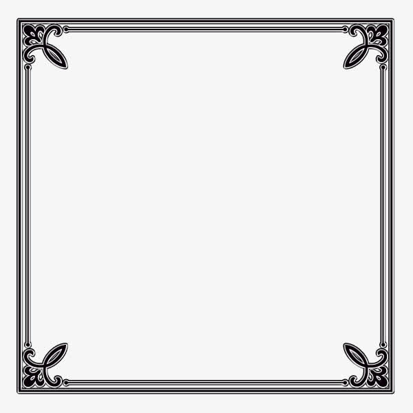 正方形边框免抠素材免费下载_觅元素51yuansu.com
