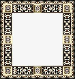 简约复古典雅藏式花边