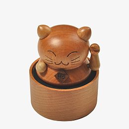 掌心招财猫八音乐盒