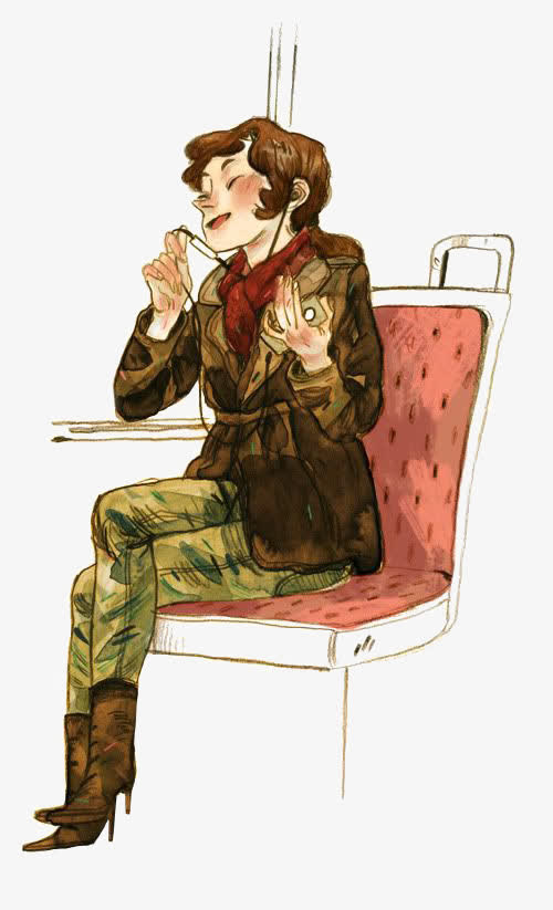 手绘英伦风男孩