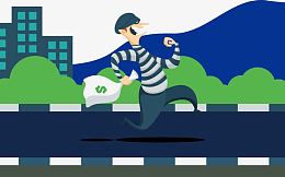 逃跑的犯人矢量