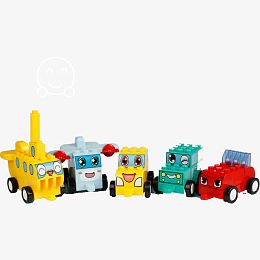 幼儿乐高玩具工程车队