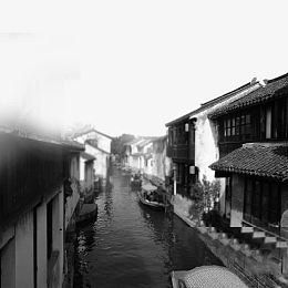 古风乡村街道