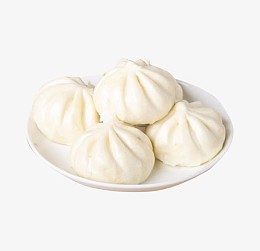 速食小笼包面点实物素材
