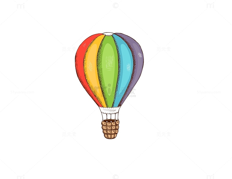 彩绘热气球