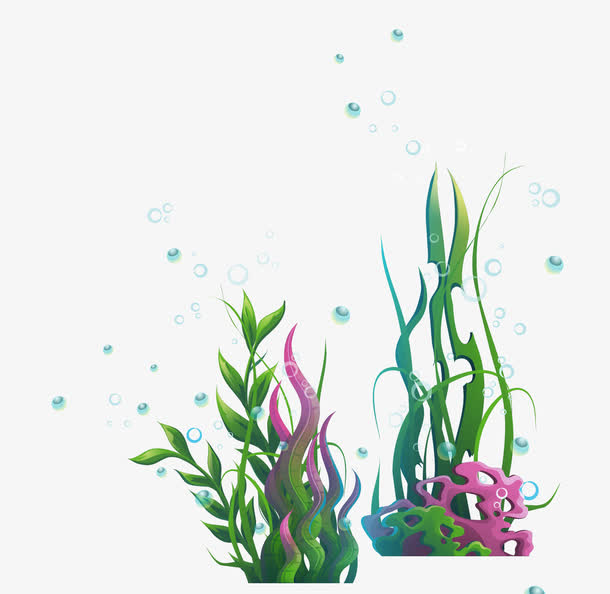 海底水草素材免费下载_觅元素