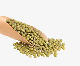 木勺里的豆子素材