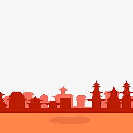 矢量中式建筑背景