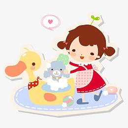 可爱的宝宝洗澡图片素材
