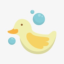 矢量手绘小鸭子