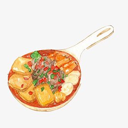 麻辣烫手绘画素材图片