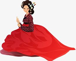 韩国美女卡通人物
