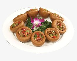杂粮窝窝头咸菜