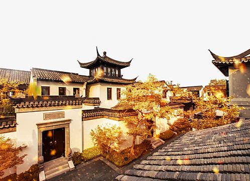 苏州园林秋季景色