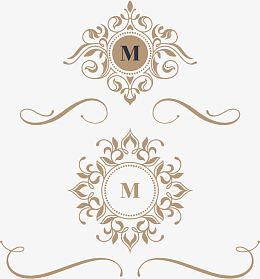 古典花纹装饰矢量素材