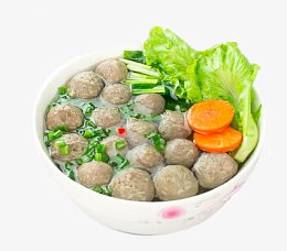 青菜汤里的牛肉丸