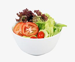 一碗新鲜蔬菜