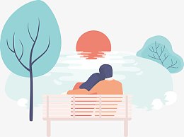 矢量图相爱的两个人