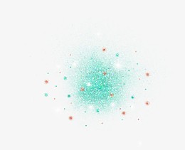 绿色粒子效果装饰