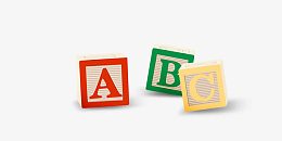 abc彩色字母积木