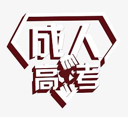 成人高考 艺术字