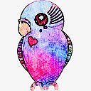 鹦鹉小鸟动物卡通元素
