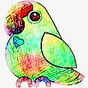 鹦鹉小鸟动物卡通元素
