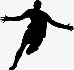 黑色运动奔跑狂欢男士