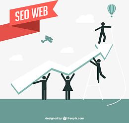 网络搜索引擎优化插画矢量素材,
