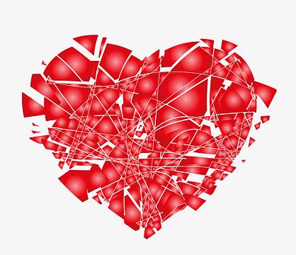 手绘焦虑心碎的人(1024x1024)png裂开的爱心图标(512x512)png心(938