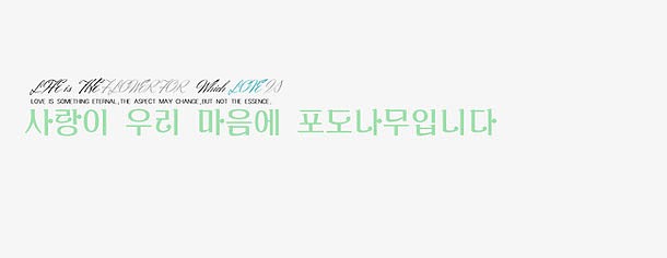韩版 字体模板韩风季节