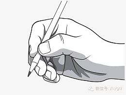 手握笔图片
