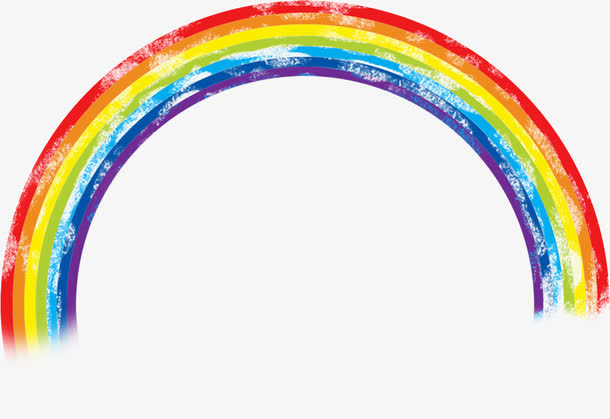 彩虹免抠素材免费下载_觅元素51yuansu.com