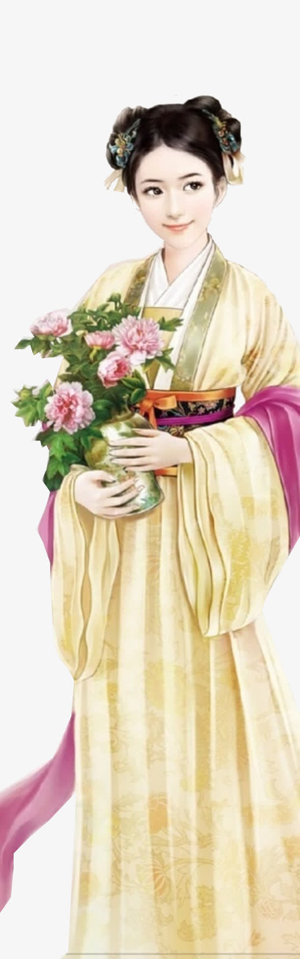 关键词 : 古装,手绘,古代,鲜花,女孩,丫头[声明] 觅元素所有素材为