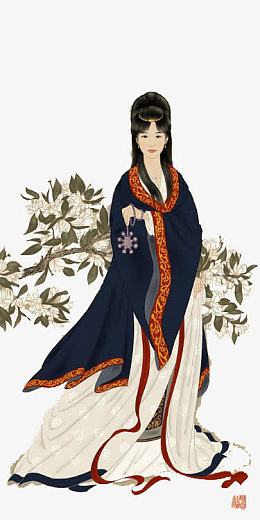 手绘美女