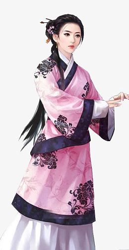 粉衣宫廷少女
